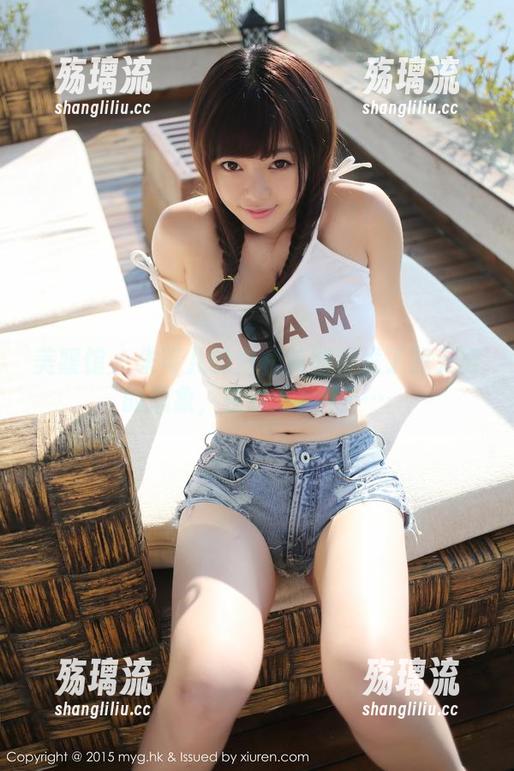 美媛馆 - 朱可儿的白裙美图引发了我无穷的想象，在线走神中……